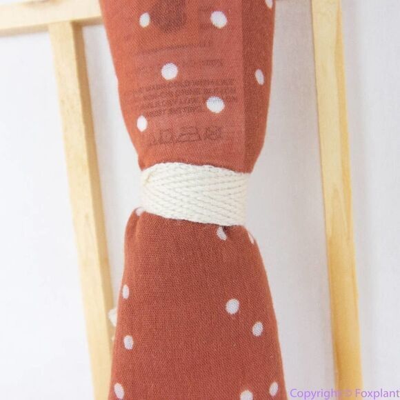 NEW Madewell rusty red polka dot Bandana with fringe‎ - Picture 6 of 16